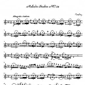 萨克斯谱 | 四十八首旋律练习曲之三十四