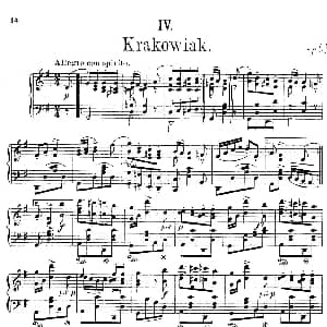 4首波兰民族舞曲 Op.55 钢琴谱 莫里兹 莫什科夫斯基