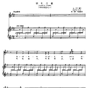 婚礼之歌 法国 _外国歌谱_词曲:蒋英 译词 喻宜萱配歌