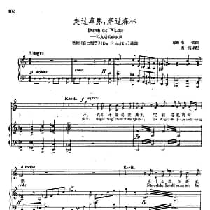 23走过草原,穿过森林 德国 _外国歌谱_词曲: 韦伯