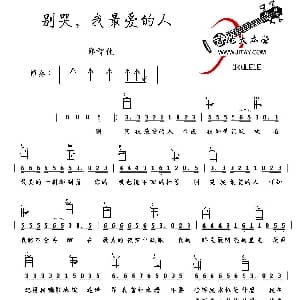 别哭 我最爱的人 吉他谱 郑智化