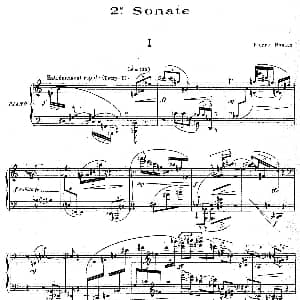布莱兹第二钢琴奏鸣曲 钢琴谱 皮埃尔 布莱兹