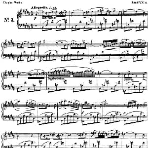 B大调夜曲Op.9 钢琴谱 肖邦