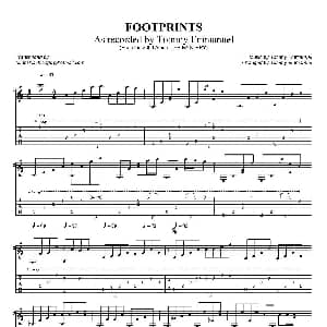 tommy emmanuel footprints 吉他谱 tommy emmanuel