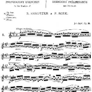 小提琴谱 | 顿特24首小提琴练习曲 作品37—5 顿特