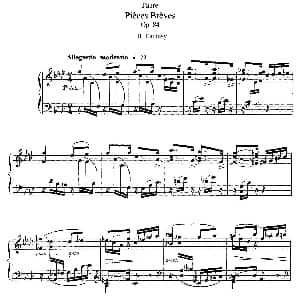 Pieces Breves Op.84 钢琴谱 加布里埃尔 福雷