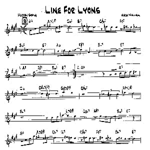 LINE FOR LYONS 降B爵士乐谱