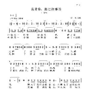 我爱你,勐巴拉纳西_歌曲简谱_词曲:张波 张波