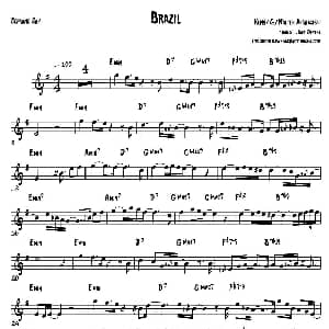 萨克斯谱 | Brazil 高音萨克斯