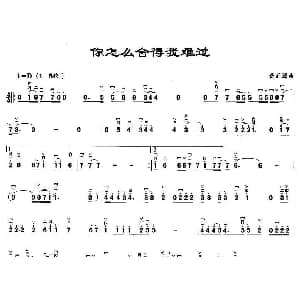 二胡谱 | 你怎么舍得我难过 黄品源