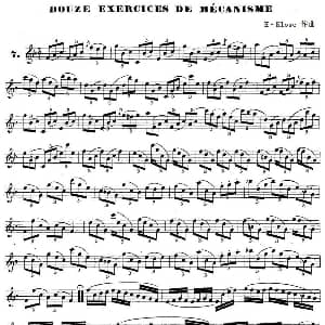 萨克斯谱 | H Klose练习曲 douze exercices de mecanisme—7 H Klose