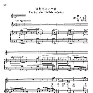 声乐教学曲库4 24谁想出这支小歌 德 奥 _外国歌谱_词曲: G 马勒