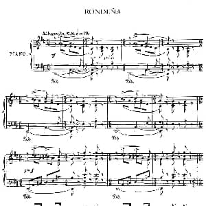 伊贝利亚组曲 RONDENA 钢琴谱 埃赛克 阿尔贝尼兹