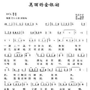 美丽的金银湖_民歌简谱_词曲:张忍干 亦弛