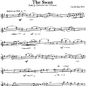 小提琴谱 | THE SWAN from Le Carnaval des Animaux 天鹅