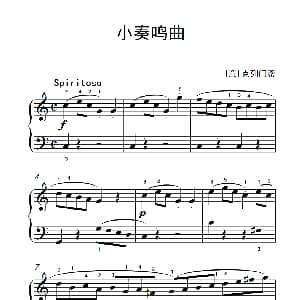 小奏鸣曲 钢琴谱 意 克列门蒂