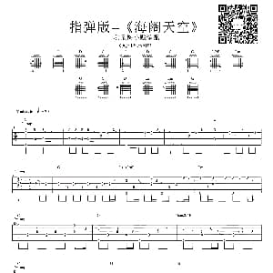 海阔天空 吉他谱 Beyond 梅老师吉他教室版