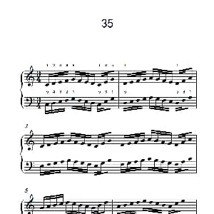 八.提高速度.增强手指灵活性的练习35 钢琴谱