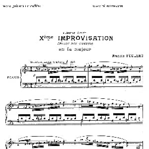 15 Improvisations 钢琴谱 弗朗西斯 普朗克