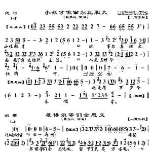 姚期 小奴才做事尔真胆大_歌曲简谱_词曲:暂无 恒流星制谱