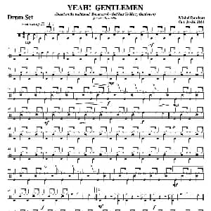 YEAH! GENTLEMEN 爵士鼓分谱
