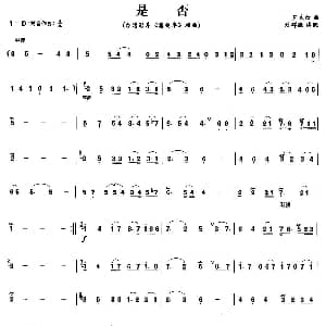 笛子谱 | 是否