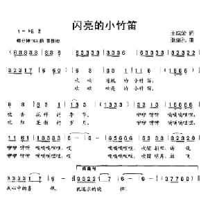 闪亮的小竹笛_儿歌乐谱_词曲:王成荣 张瑞孔