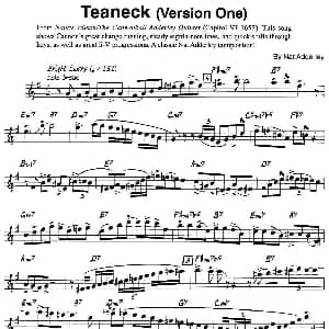 萨克斯谱 | Teaneck Version One