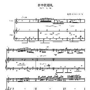 梦中的婚礼 _歌曲简谱