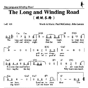 The Long and Winding Road_外国歌谱