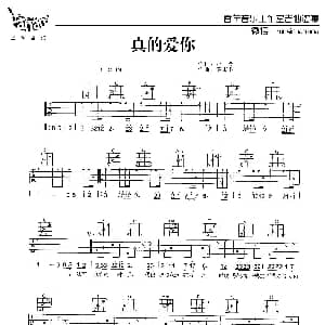 真的爱你 吉他谱