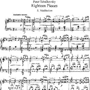柴可夫斯基18首钢琴小品Op.72 钢琴谱 俄 彼得 伊利奇 柴可夫斯基