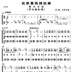 北京喜讯到边寨_歌曲简谱_词曲: 郑路/马洪业