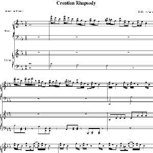 Croatian Rhapsody 钢琴谱