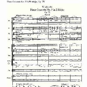 Piano Concerto No.3 in Eb Major, Op.75 Eb大调第三钢琴协奏