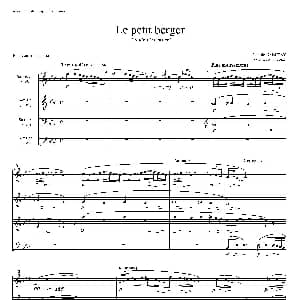 萨克斯谱 | 牧童 套曲 儿童乐园 之五 四重奏 德彪西