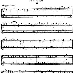 长笛曲谱 | 斯塔米茨二重奏长笛练习曲Op.27 No.3 Stamitz 斯塔米茨