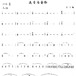 二胡谱 | 连弓与音阶 宋飞