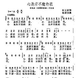 心是开不败的花_民歌简谱_词曲:任卫新 徐沛东