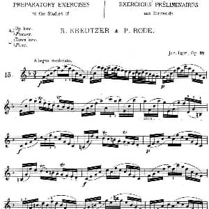 小提琴谱 | 顿特24首小提琴练习曲 作品37—15 顿特