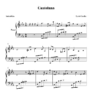 Cantonuna 钢琴谱