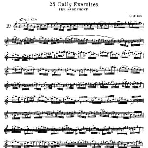 萨克斯谱 | klose 25首萨克斯练习曲 19
