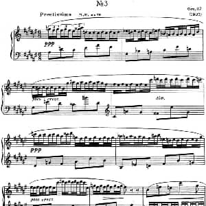 斯克里亚宾 钢琴练习曲 Op.42 No.3 Alexander Scriabin Etudes 钢琴谱 斯克里亚宾