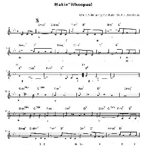 萨克斯谱 | Makin' Whoopee 爵士乐谱