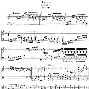 Toccata BWV 912 钢琴谱 约翰.塞巴斯蒂安.巴赫