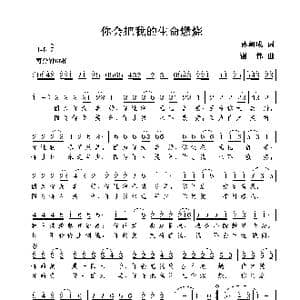你会把我的生命燃烧_歌曲简谱_词曲:孙朝成 谢伟
