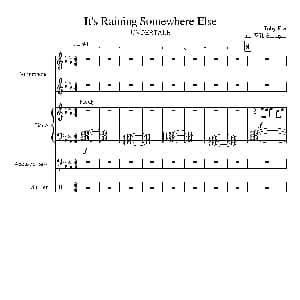 It's Raining somewhere else 钢琴谱