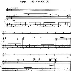 小提琴谱 | 神秘园 田园 PASTORALE 小提琴 钢琴伴奏