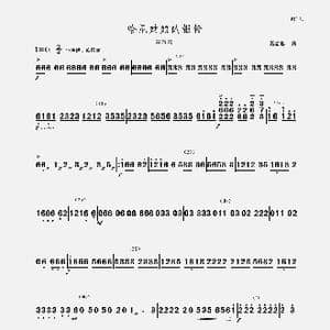 哈尼姑娘的银铃_歌曲简谱_词曲: 聂思聪