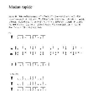 Madan rapide 非洲手鼓谱